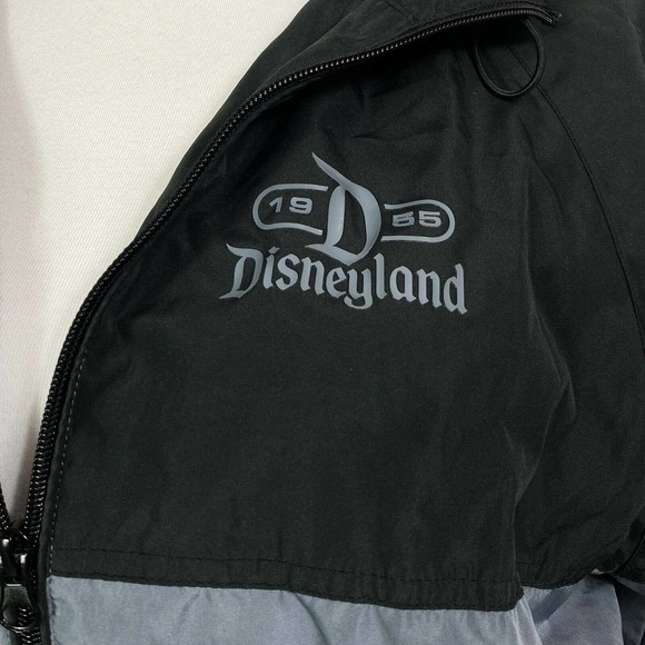 Mens Disney Parks Disneyland 1955 Black Gray Full Zip Up Windbreaker Size S - Picture 3 of 10